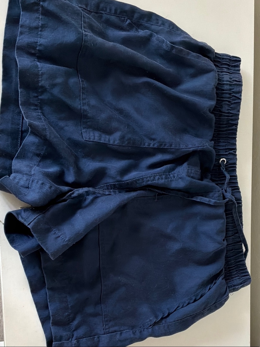 Express Navy Elastic-Waist Shorts